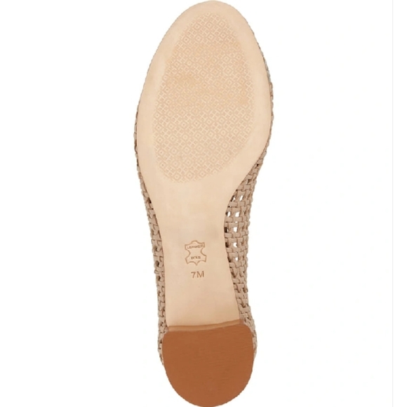 TORY BURCH Chelsea Woven Silver Metallic Leather Pumps NEW size 8 - Picture 6 of 7